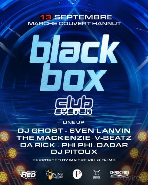 Affiche recto de l'événement : Blackbox - Club System Reunion