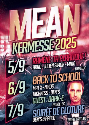 Affiche recto de l'événement : Soirée "Back to school"