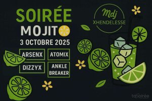 Affiche recto de l'événement : Soirée mojit# - #16