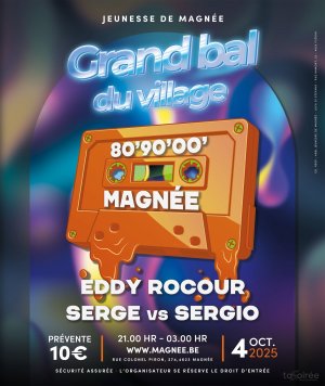 Affiche recto de l'événement : Grand bal du village (Fête du fruit)