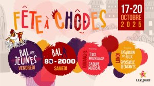 Affiche recto de l'événement : Bal des jeunes (Fête à Chôdes)