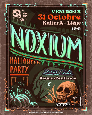 Affiche recto de l'événement : Noxium - Halloween Party