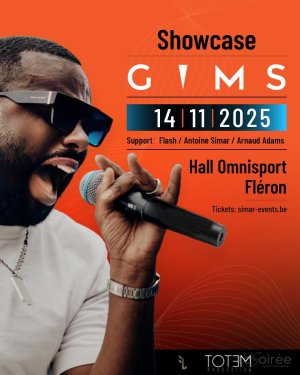 Affiche recto de l'événement : Gims en showcase