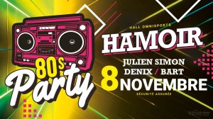 Affiche recto de l'événement : Party 80's