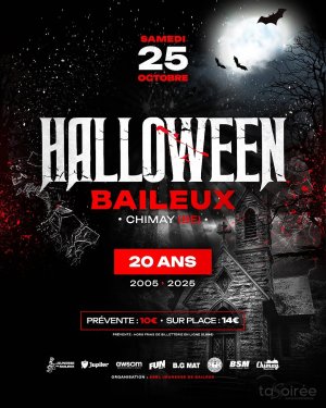 Affiche recto de l'événement : Halloween Party Baileux