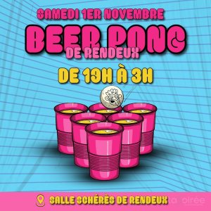 Affiche recto de l'événement : Beer Pong de Rendeux