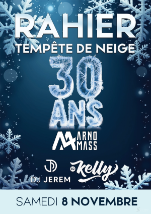 Affiche recto de l'événement : Tempête de neige - 30 ans