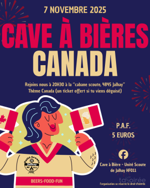 Affiche recto de l'événement : Cave à Bières Canada