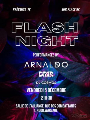 Affiche recto de l'événement : Flash Night
