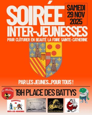 Affiche recto de l'événement : Soirée Inter-Jeunesses