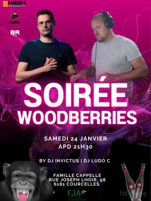 Affiche recto de l'événement : Soirée Woodberries