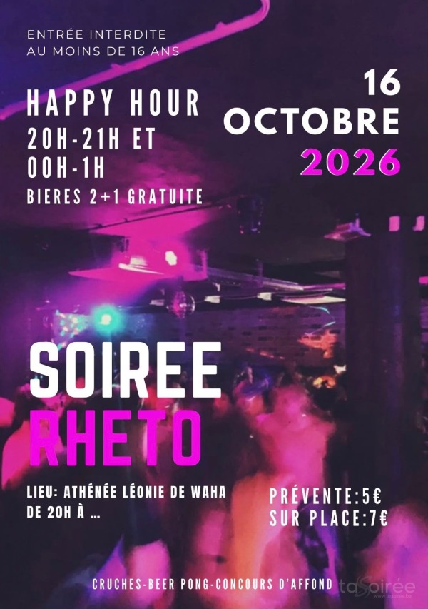 Soirée Rhéto de Waha
